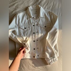 Rag and Bone White Denim Jacket